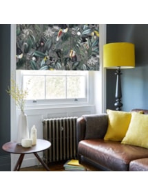 NeoTropical Slate Electric Roller Blind