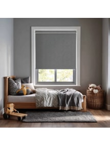 Denim Grey Electric Roller Blind