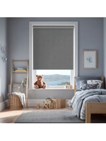 Denim Grey Electric Roller Blind