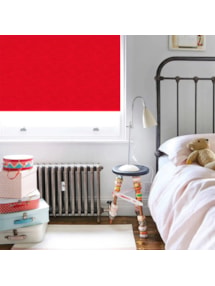 New York Bright Red Electric Roller Blind