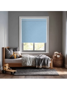 New York Cornflower Blue Electric Roller Blind