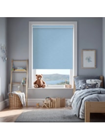 New York Cornflower Blue Electric Roller Blind