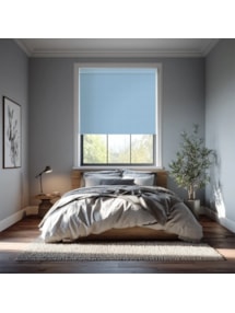 New York Cornflower Blue Electric Roller Blind