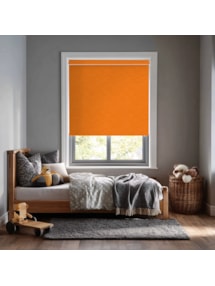 New York Tangerine Orange Electric Roller Blind