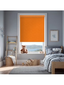 New York Tangerine Orange Electric Roller Blind