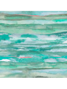Aquarelle Stripe Aqua Electric Roller Blind