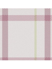 Devon Check Dusky Pink Electric Roller Blind