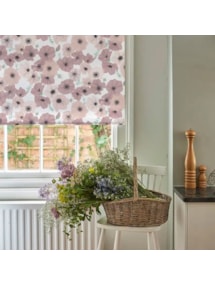 Posy Blush Electric Roller Blind by Lorna Syson