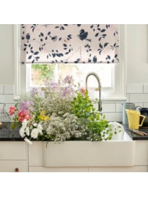 Wren and Cherry Electric Roller Blind by Lorna Syson