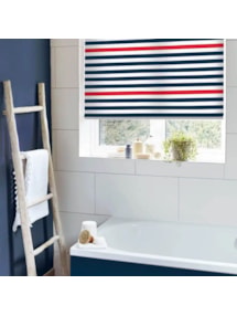 Nautical Stripe Electric Roller Blind