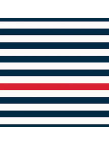 Nautical Stripe Electric Roller Blind