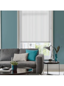 Pinstripe Grey Electric Roller Blind