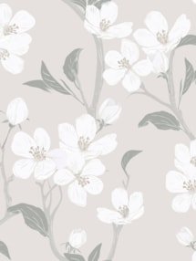 Azalea Grey Floral Roller Blind