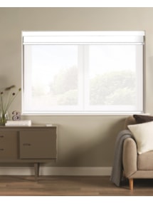 White Electric Double Roller Blind
