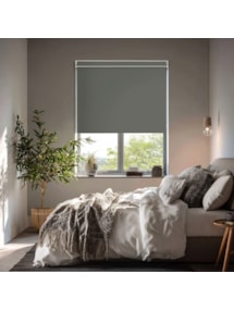 Elephant Grey Blackout Electric Roller Blind