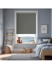 Elephant Grey Blackout Electric Roller Blind