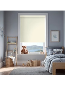 Ivory Blackout Electric Roller Blind