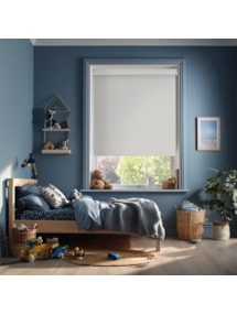 Platinum Grey Blackout Electric Roller Blind