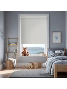 Platinum Grey Blackout Electric Roller Blind