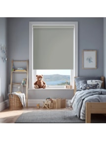 Quicksilver Grey Blackout Electric Roller Blind