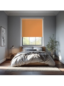 Soft Orange Blackout Electric Roller Blind