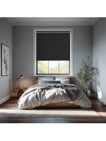 Thunder Black Blackout Electric Roller Blind