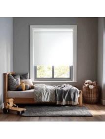 Bright White Blackout Electric Roller Blind