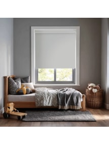 Light Grey Blackout Electric Roller Blind