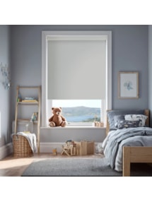 Light Grey Blackout Electric Roller Blind