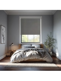 Windsor Dark Grey Blackout Electric Roller Blind