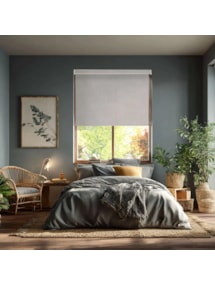 Windsor Light Grey Blackout Electric Roller Blind