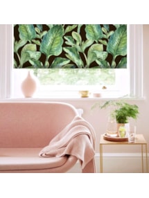 Jungle Leaves Night Electric Roller Blind
