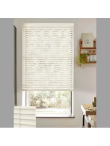 Ivory 50mm Wooden Electric Venetian Blind