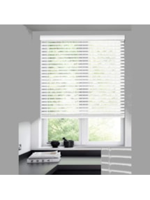 White 50mm Wooden Electric Venetian Blind