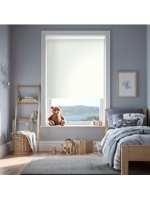 Rice White Premium Blackout Electric Roller Blind