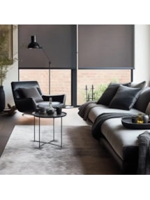 Sheer Black Electric Roller Blind