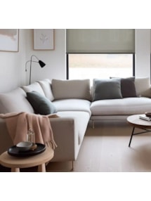 Sheer Dark Grey Electric Roller Blind