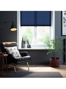 Armada Blue 3% Sunscreen Electric Roller Blind