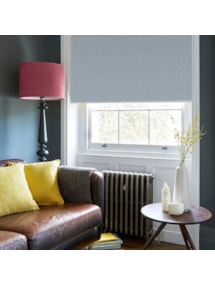 Amsterdam Grey Blue No Drill Electric Roller Blind