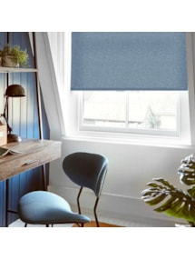 Amsterdam Marine Blue No Drill Electric Roller Blind