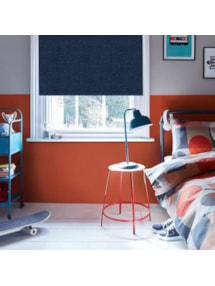 Amsterdam Navy No Drill Electric Roller Blind