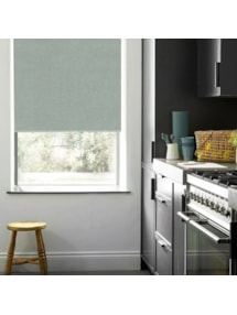 Melbourne Blue Green No Drill Electric Roller Blind