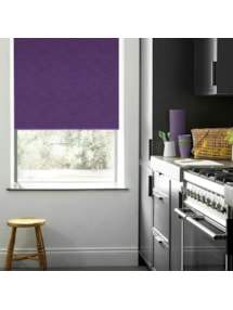 New York Deep Purple No Drill Electric Roller Blind