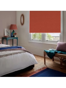 New York Earthy Red No Drill Electric Roller Blind