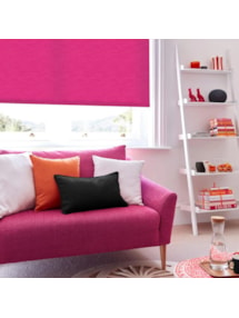 New York Fuchsia Pink No Drill Electric Roller Blind