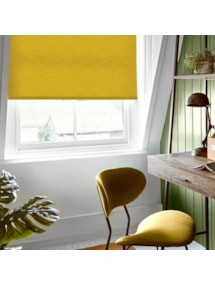New York Mustard No Drill Electric Roller Blind