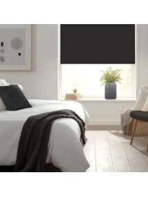 Thunder Black Blackout No Drill Electric Roller Blind