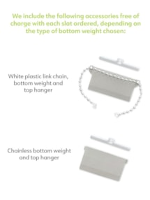 Candy Stripe Frost 89mm Vertical Blind Replacement Slats Candy Stripe Frost 89mm Vertical Blind Replacement Slats