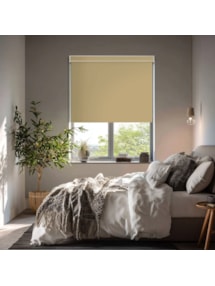 Jute Brown Blackout Electric Roller Blind