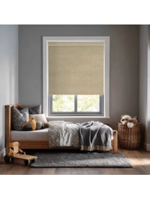 Linen Taupe Blackout Electric Roller Blind